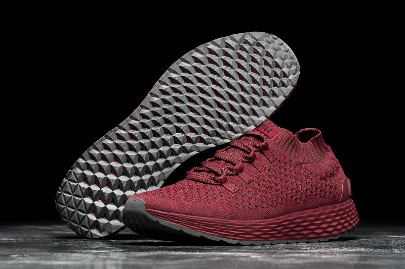 Nobull Crimson Knit Runner Women's Running Shoes Red | USA U1681Z